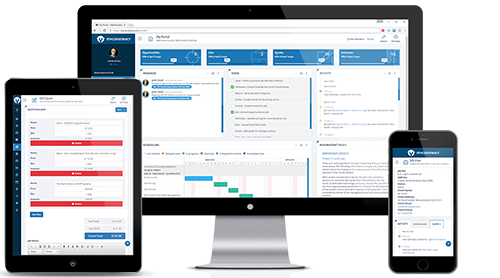 MyConstruct construction management software dashboard